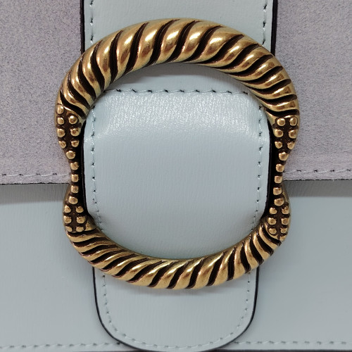 Geantă damă din piele naturală 390128, culoare blue, 20x15x6 cm