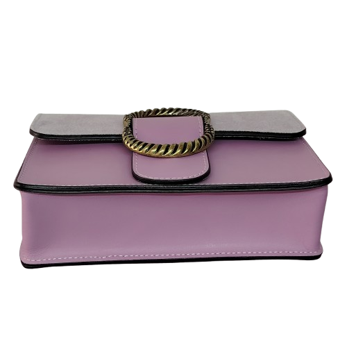 Geantă damă din piele naturală 390128, culoare mov