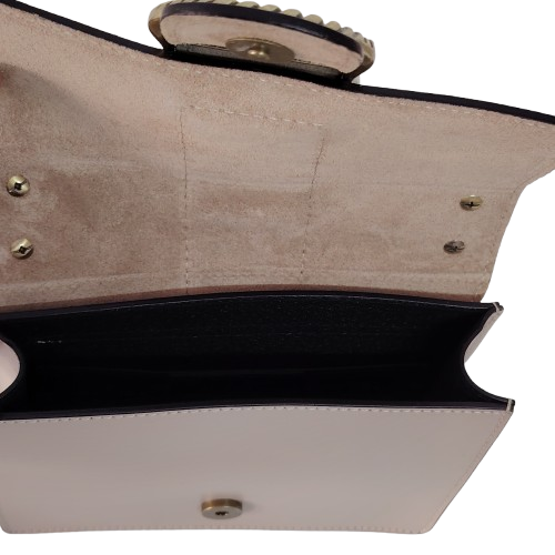 Geantă damă din piele naturală 390128, culoare maro taupe Geantă damă din piele naturală 390128, culoare maro taupe