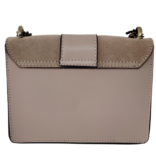 Geantă damă din piele naturală 390128, culoare maro taupe Geantă damă din piele naturală 390128, culoare maro taupe