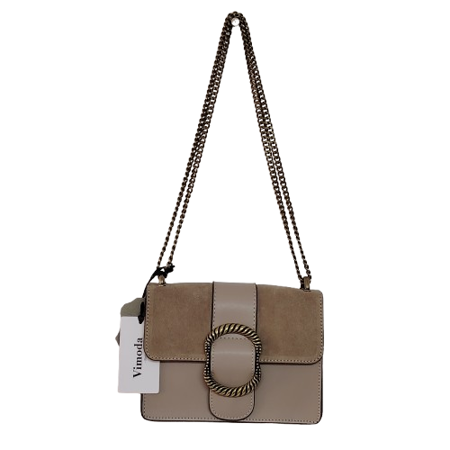 Geantă damă din piele naturală 390128, culoare maro taupe Geantă damă din piele naturală 390128, culoare maro taupe