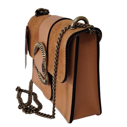 Geantă damă din piele naturală 390128, culoare maro