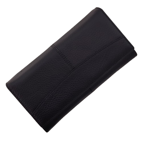 Portofel dama din piele naturala Q1857, culoarea negru