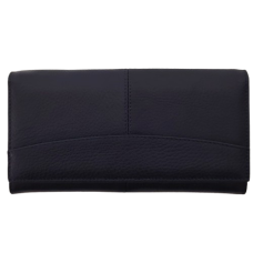 Portofel dama din piele naturala Q1857, culoarea albastru