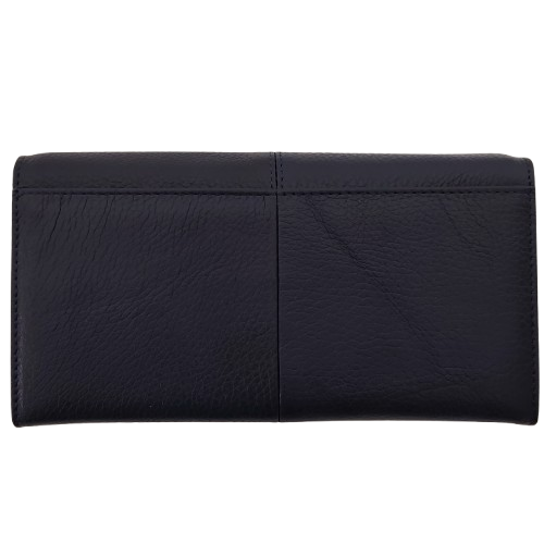 Portofel dama din piele naturala Q1857, culoarea albastru