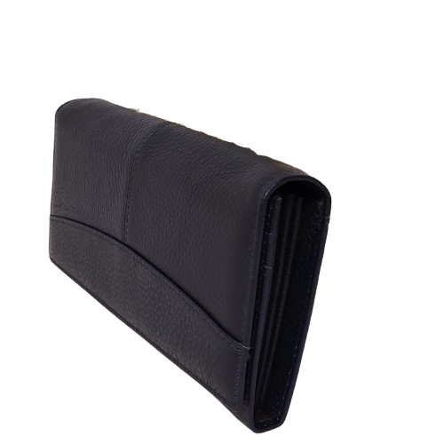 Portofel dama din piele naturala Q1857, culoarea albastru