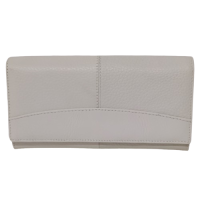 Portofel dama din piele naturala Q1857, culoarea bej