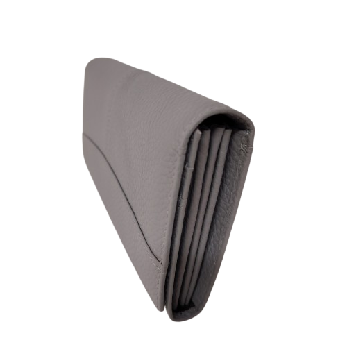 Portofel dama din piele naturala Q1857, culoarea gri