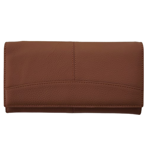 Portofel dama din piele naturala Q1857, culoarea maro