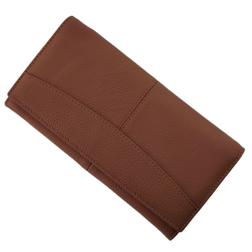 Portofel dama din piele naturala Q1857, culoarea maro