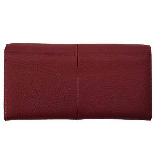 Portofel dama din piele naturala Q1857, culoarea rosu