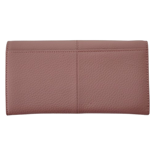 Portofel dama din piele naturala Q1857, culoarea roz