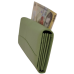 Portofel dama din piele naturala Q1857, culoarea verde