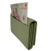 Portofel dama din piele naturala Q1857, culoarea verde