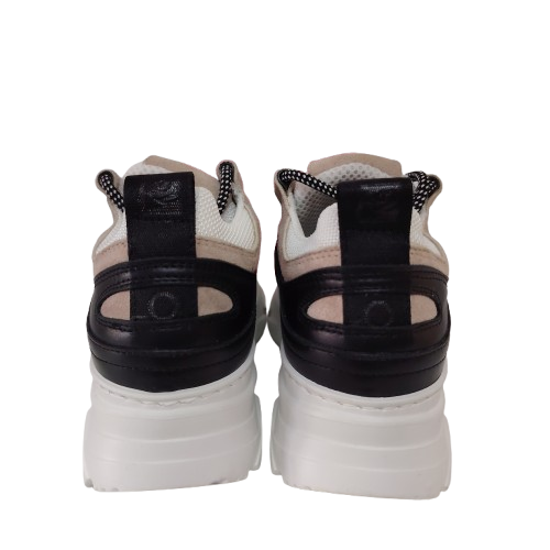 Sneakers dama FIORANGELO din piele naturala, culoare negru